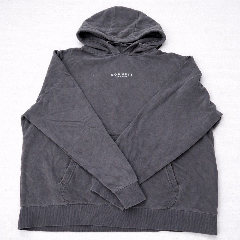 Sonneti London Hoodie Mens XXL Gray Pullover Sweatshirt Fleece